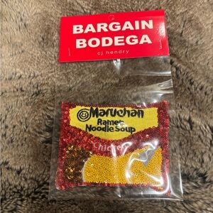 CJ Hendry Bargain Bodega Sequin Maruchan Ramen Iron On Patch